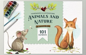 Download Animals and Nature – Design <span class='badge badge-warning'>Kit</span> By Lisa’s Balcony (PNG, JPG)