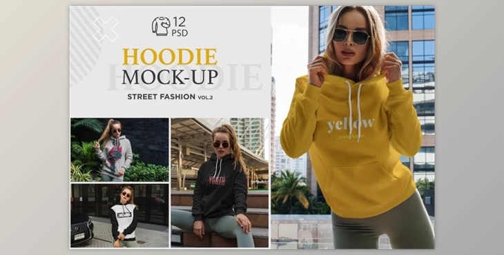 Download Hoodie Mock-Up Street Fashion vol.2 By Dikarte Media (PSD)