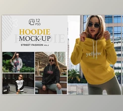 Download Hoodie Mock-Up Street Fashion vol.2 By Dikarte Media (PSD)