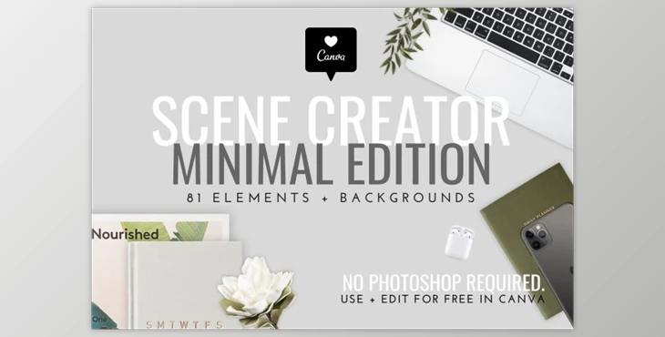 Download Minimal Tech Mockups + Scene Creator By Girl Boss Stock