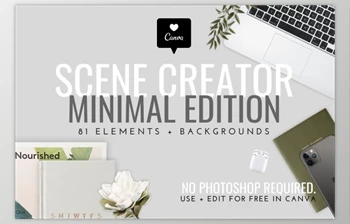 Download Minimal Tech <span class='badge badge-warning'>Mockups</span> + Scene Creator By Girl Boss Stock