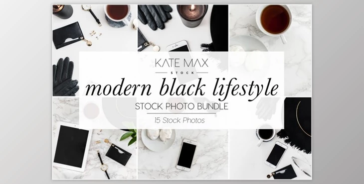 Download Modern Black Stock Photo Bundle By KateMaxStock