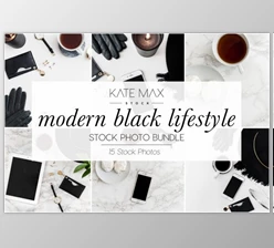 Download Modern Black Stock Photo Bundle By KateMaxStock