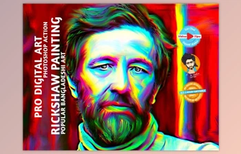 Download Rickshaw Painting PRO Digital <span class='badge badge-warning'>Art</span> By MRI STUDIO (ATN)