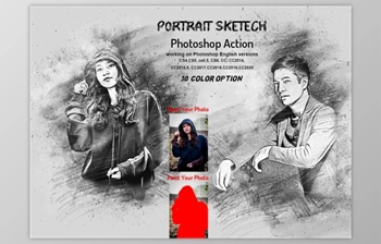 Download <span class='badge badge-warning'>Portrait</span> <span class='badge badge-warning'>Sketch</span> Photoshop Action By Studio Retouch