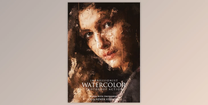 Download Impressionist Watercolor Photoshop Action By iHemalaya
