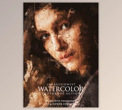 Download Impressionist Watercolor Photoshop Action By iHemalaya