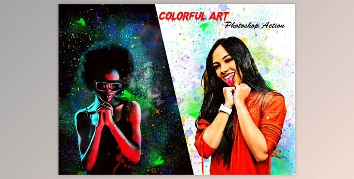 Download Colorful Art Photoshop Action By Studio Retouch