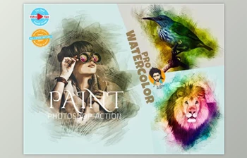 Download <span class='badge badge-warning'>Pro</span> Watercolor Paint By MRI STUDIO