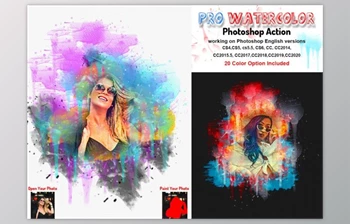 Download Pro Watercolor Photoshop Action By <span class='badge badge-warning'>Studio</span> Retouch