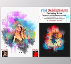 Download Pro Watercolor Photoshop Action By Studio Retouch