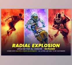 Download Radial Explosion Photoshop FX By U_Design