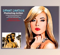 Download Smart Cartoon Photoshop Action By Studio Retouch