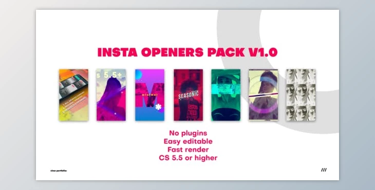 Download Insta Openers Pack (Videohive 22959648) - AE Project