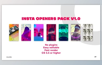 Download Insta <span class='badge badge-warning'>Openers</span> Pack (Videohive 22959648) - AE Project