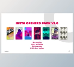 Download Insta Openers Pack (Videohive 22959648) - AE Project