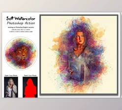 Download Soft Watercolor Photoshop Action By Studio Retouch