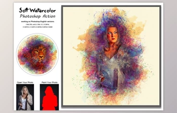Download Soft Watercolor Photoshop Action By <span class='badge badge-warning'>Studio</span> Retouch