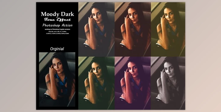 Download Moody Dark Tone Effect PS Action By Studio Retouch