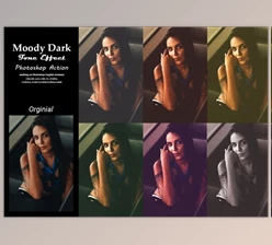 Download Moody Dark Tone Effect PS Action By Studio Retouch