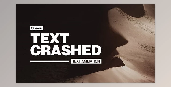 Download Text Crashed - Text Animation (Videohive 28370062) - AE Project