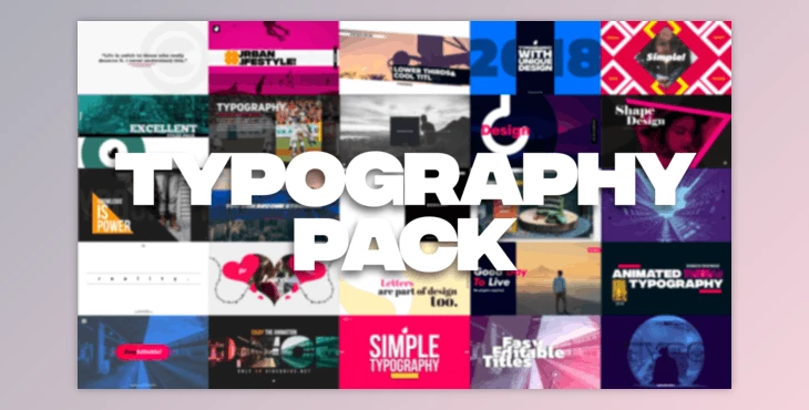 Download 35 Typography Pack (Videohive 21850780) - AE Project