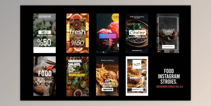 Download Food Instagram Stories (Videohive 33152977) - PR Project