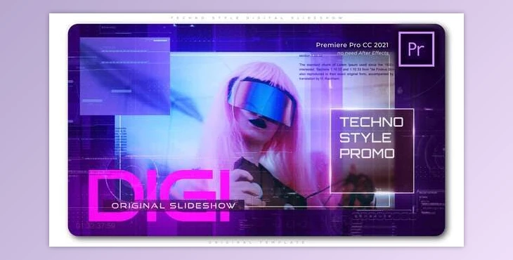 Download Techno Style Digital Slideshow (Videohive 33119940)