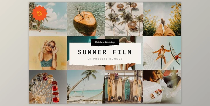 Download 15 Summer Film Lr Presets Bundle By BukeShop