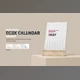 Download Desk Calendar With Wood Stand Mockup By ToaSin Studio
