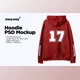 Download Hooded Sweatshirt Back PSD Mockup By easy.way