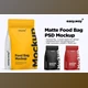 Download Matte Coffee Bag PSD Mockup By easy.way