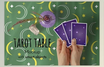 Download Tarot Cards Reading Cloth <span class='badge badge-warning'>Mockups</span> By Rose Design (<span class='badge badge-warning'>PSD</span>)