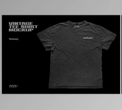 Download Vintage Distressed T-Shirt Mockup By Mad Supply (PSD)