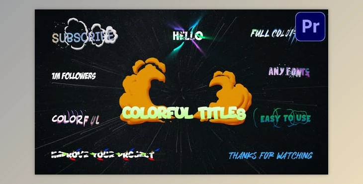Download Colorful Titles - Premiere Pro MOGRT (Videohive 33182868) - PR Project