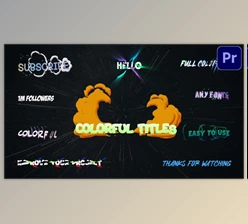 Download Colorful Titles - Premiere Pro MOGRT (Videohive 33182868) - PR Project