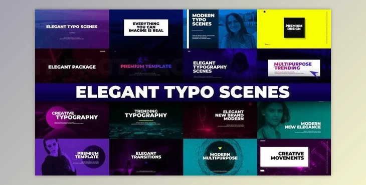 Download Elegant Typo Scenes (Videohive 32015101) - PR Project
