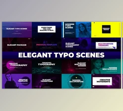 Download Elegant Typo Scenes (Videohive 32015101) - PR Project