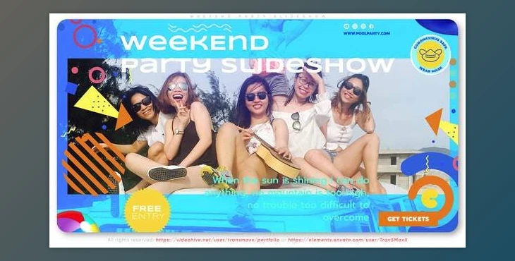 Download Weekend Party Slideshow (Videohive 33173682) - AE Project