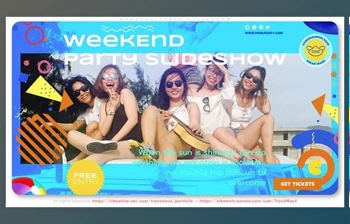 Download <span class='badge badge-warning'>Weekend</span> Party Slideshow (Videohive 33173682) - AE Project