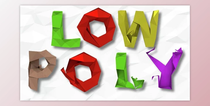 Download Low Poly Text Letters (Videohive 15207290) - AE Project