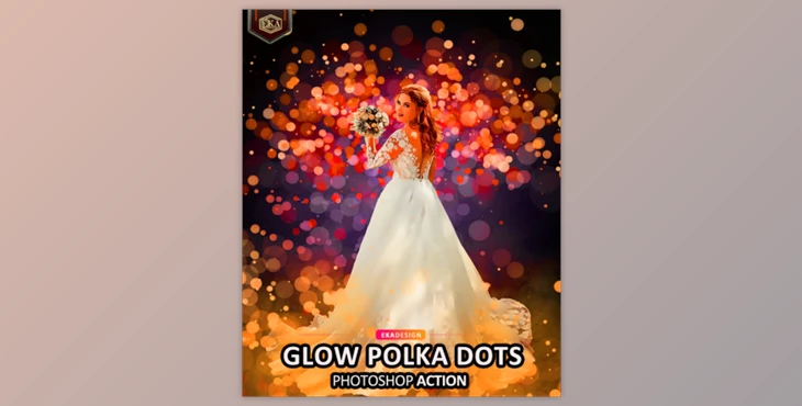 Download Glow Polka dots Photoshop Action By Ernika