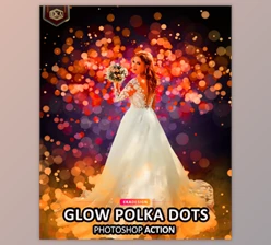 Download Glow Polka dots Photoshop Action By Ernika