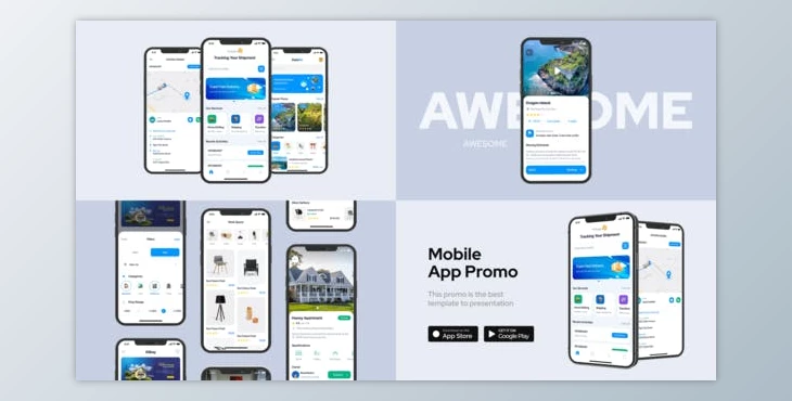 Download Clean Mobile App Promo (Videohive 33230027) - AE Project