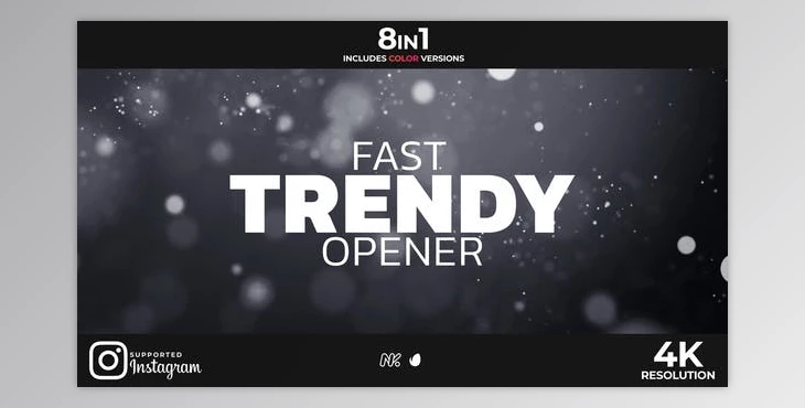 Download Fast Trendy Opener (Videohive 32454070) - AE Project