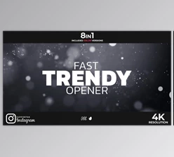 Download Fast Trendy Opener (Videohive 32454070) - AE Project