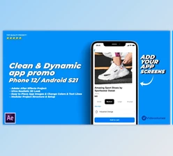 Download Dynamic & Clean App Promo Video 3D Mockup (Videohive 33210732) - AE Project