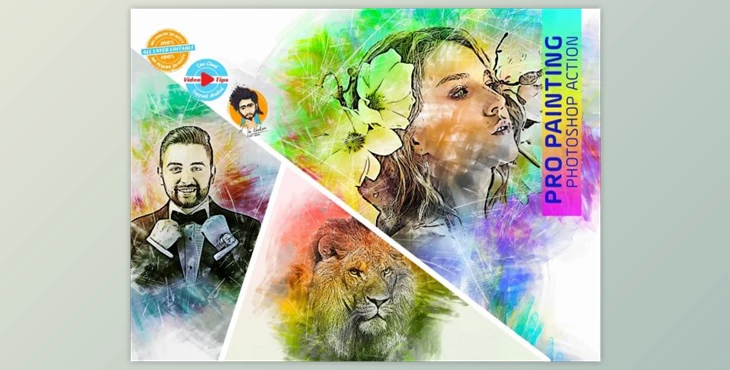 Download Pro Paint Photoshop Actions By MRI STUDIO