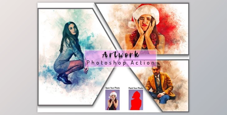 Download Artwork Photoshop Action By Studio Retouch