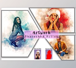 Download Artwork Photoshop Action By Studio Retouch